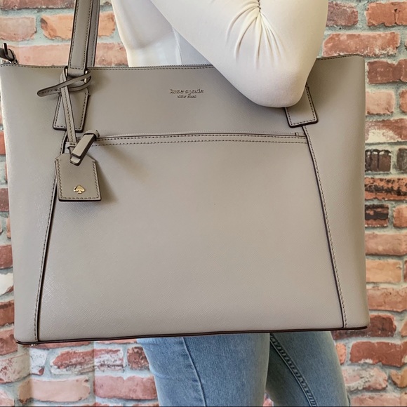 Kate spade LARGE Cameron pocket tote soft taupe - Picture 6 of 8